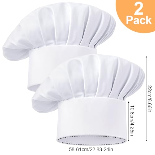 Adjustable Chef Hats for Men & Women - 2 Pack | Okxiri