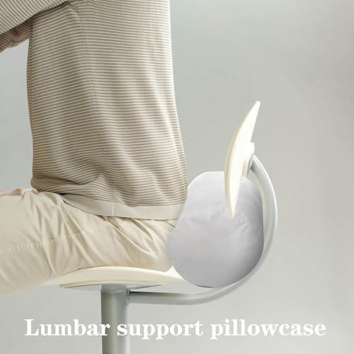 Cylindrical Neck Roll Pillow Covers - 2 Pack, 16x6 Inch, White Velvet
