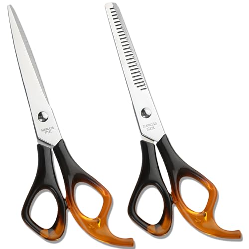 Jaasuee Professional Hairdressing Scissors & Thinning Shears Kit 6.88 Inch