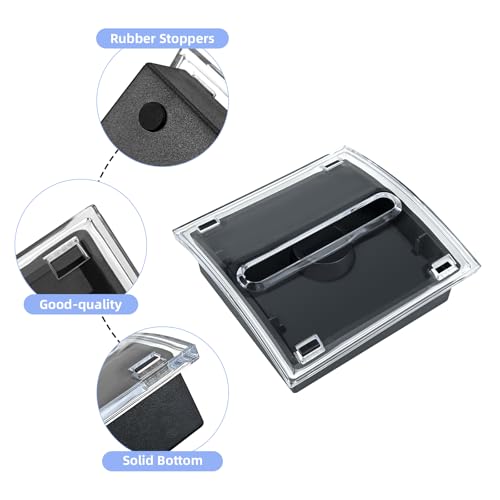 WERJOURU 3x3 Inch Pop Up Sticky Note Dispenser - Black Base (1)