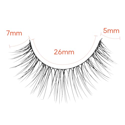 Onlyall Natural False Eyelashes Lightweight Strip Lashes P17