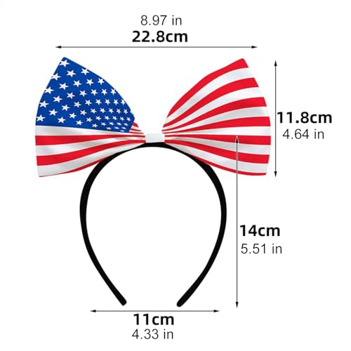 American Flag Patriotic Headband for 4th of July & Memorial Day