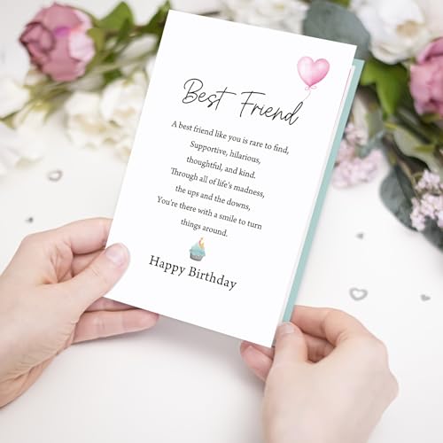 Heartfelt Birthday Card for Best Friend | Poem & Personal Touch
