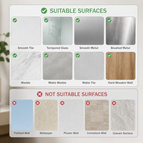 Heavy Duty Self-Adhesive Wall Hooks - 4 Pack Double Coat Hooks for Bathroom Kitchen Bedroom