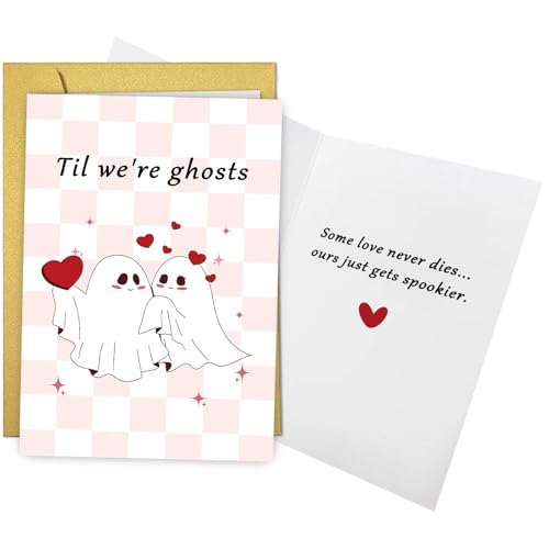 Cute Ghost Valentine's Day Card - Perfect for Him & Her