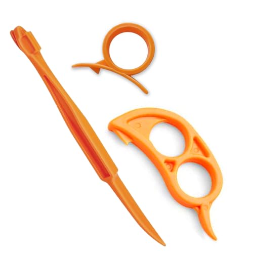 Citrus Peeler Tool Set - Easy Orange Lemon Peel Cutter, 3 Pack