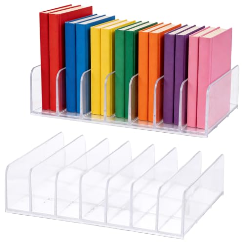 Gabrella Clear Acrylic CD Holder - Stackable DVD & Media Storage Rack (2 Pcs)