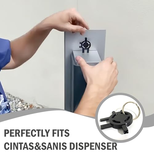 3-in-1 Replacement Key for Cintas Sanis Dispensers - Durable PETG