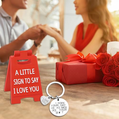 Mini I Love You Sign & Matching Keychain Set Valentine Gift