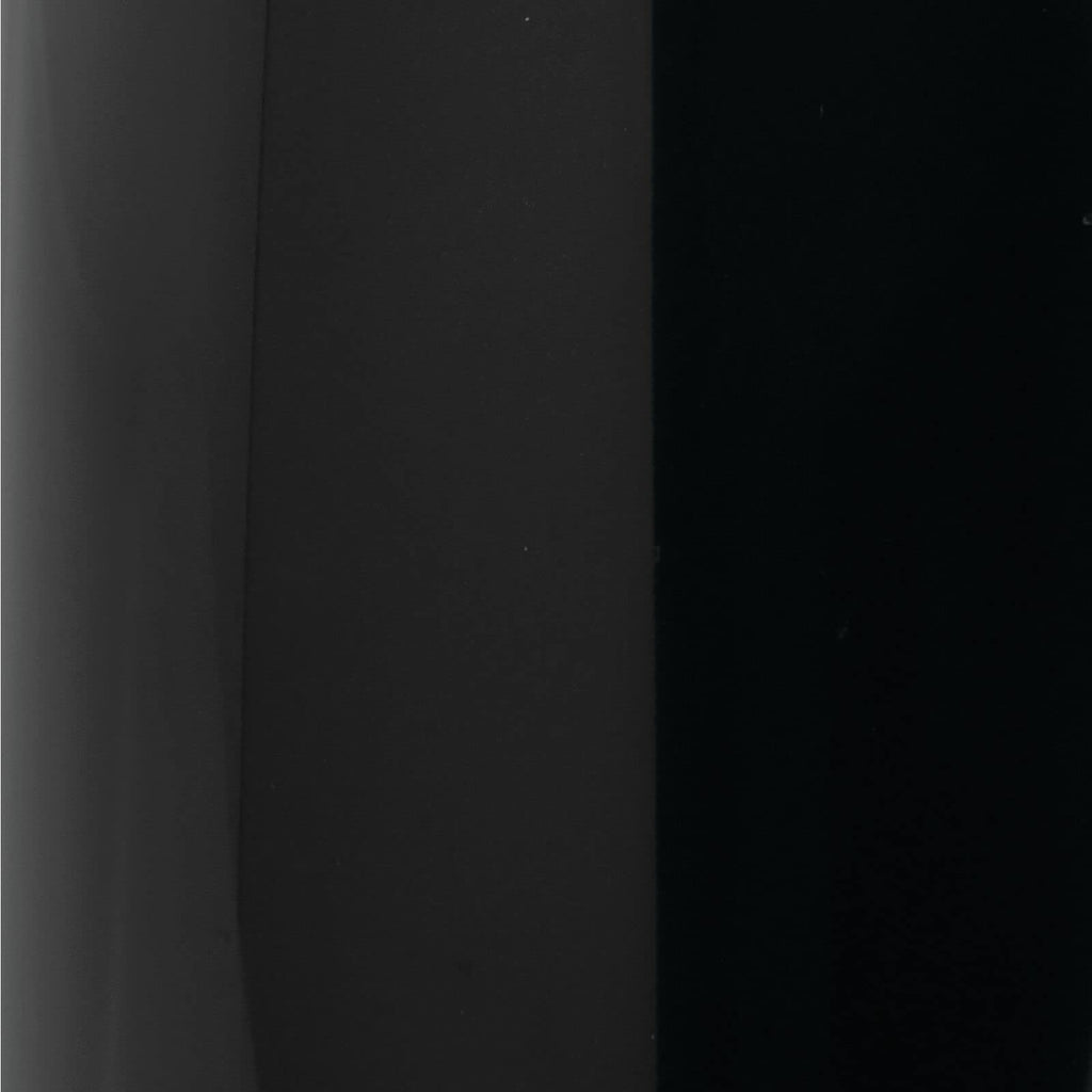 mDesign Small Metal 2.4 Gallon/9 Liter Trash Can Wastebasket Garbage Bin for Bathroom, Slim Rubbish Waste Bin Trashcans - Mirri Collection - Black