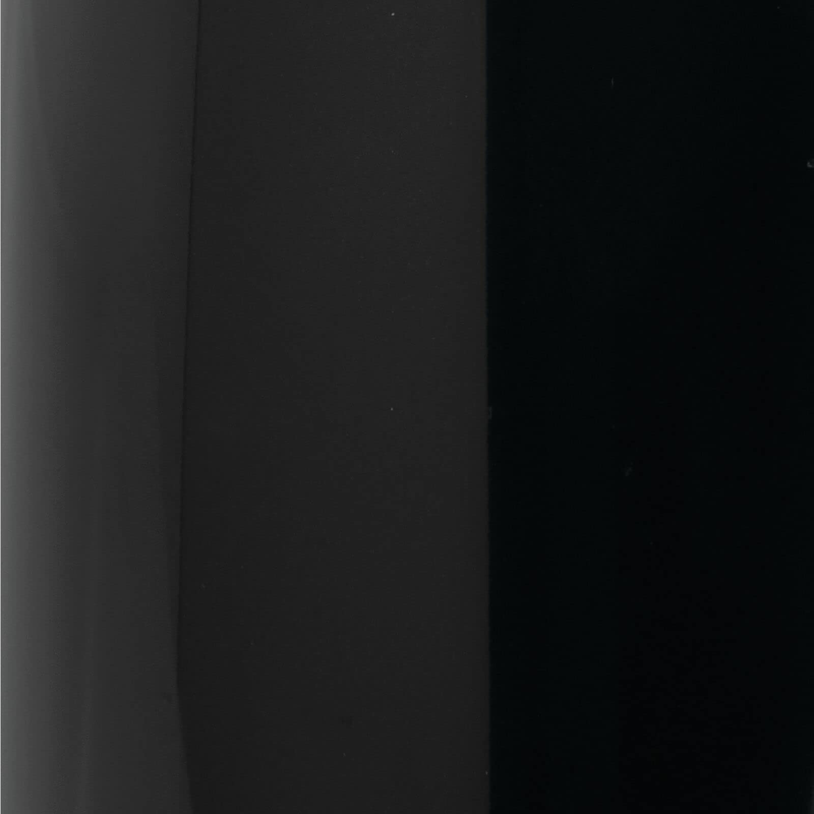mDesign Small Metal 2.4 Gallon/9 Liter Trash Can Wastebasket Garbage Bin for Bathroom, Slim Rubbish Waste Bin Trashcans - Mirri Collection - Black
