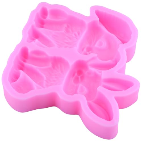 Easter Bunny Silicone Fondant Mold for Cake Decorating