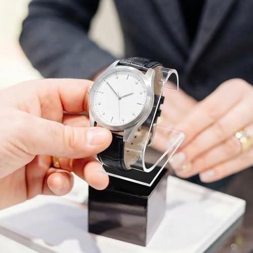 3-Piece Acrylic Watch Display Stand Set - Modern Organizer for Watches & Bracelets