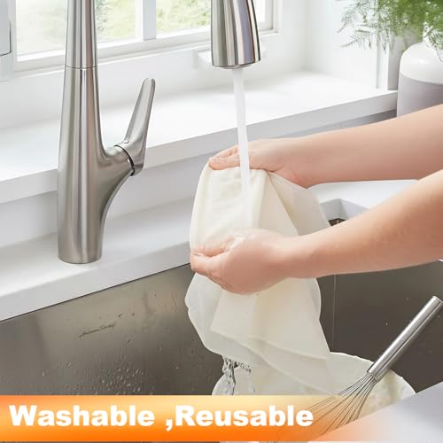 Orlanth Reusable Grade 100 Cheesecloth, 12-Pack Unbleached Cotton Straining Cloth
