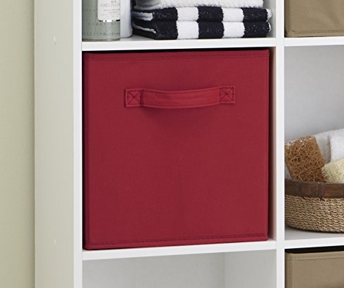 ClosetMaid Cubeicals Fabric Drawer - Red, 11" x 10.25" x 10.25"