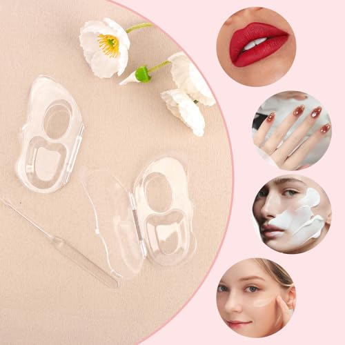 Transparent Acrylic Makeup Mixing Palette with Spatula Butterfly Shape