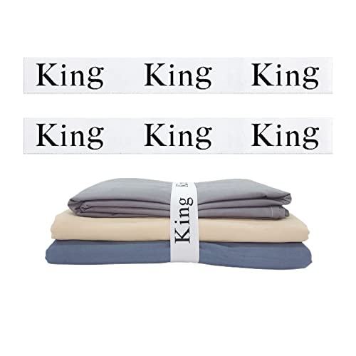 Maletnd King Bed Sheet Organizer Bands - 2 Pack Elastic Closet Storage Straps