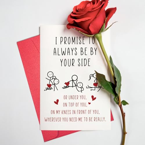 Funny Valentine's Day Card for Couples - 8x5.3 Inch