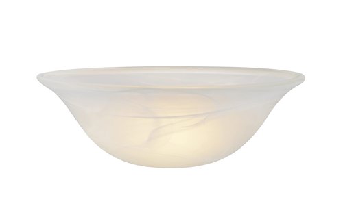 Aspen Creative 23510-11,Alabaster Replacement Glass Shade for Medium Base Socket Torchiere Lamp, Swag Lamp and Pendant, 14" Diameter x 4-3/4" High.