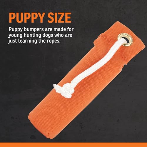 SportDOG Puppy Canvas Dummy, Orange, 2.25" x 8.5" - Durable Fetch Tool
