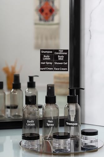 Homence Travel Bottles Set – TSA Approved 6-Piece Toiletry Kit