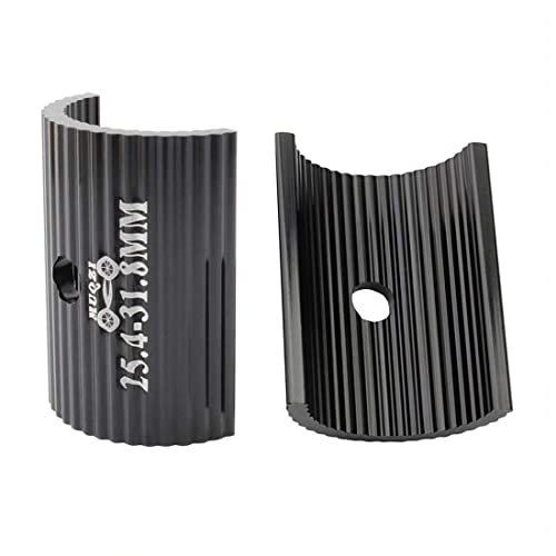 1Pair Bike Handlebars Shim Bicycle Clamp Spacers 25.4-31.8MM Conversion Adapter Cycling Aluminum Alloy Stems Reducer Mountain Bike Parts and Components