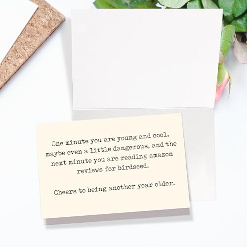 Funny Birthday Card for Him - Witty 'Getting Older' Design