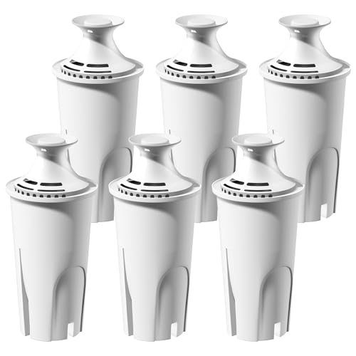 Improvedhand Water Filter Replacement for Pitchers & Dispensers - Pack of 6