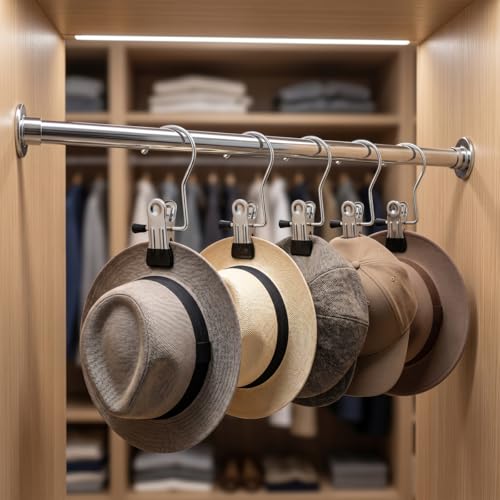 Coideal Black Boot Hanging Clips - 8 Pcs Stainless Steel Laundry Hangers