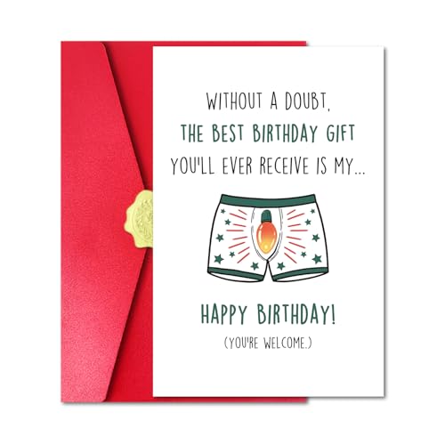 Funny Birthday Card for Wife or Girlfriend - Cheeky Design