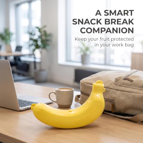 3-Piece Banana Storage Container Set - BPA-Free Fruit Protector Case
