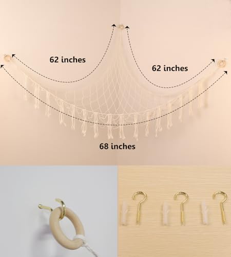 Large Handmade Cotton Stuffed Animal Storage Hammock C