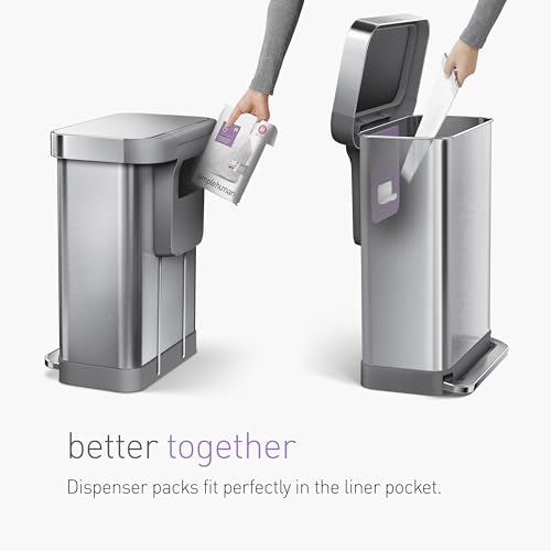 simplehuman Code M Odorsorb Trash Bags, 45 Liter / 12 Gallon, 80 Count