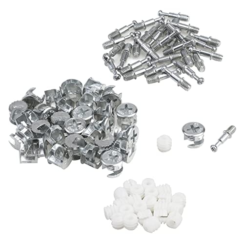 Antrader Furniture Cam Lock Connecting Fittings - 30 Sets