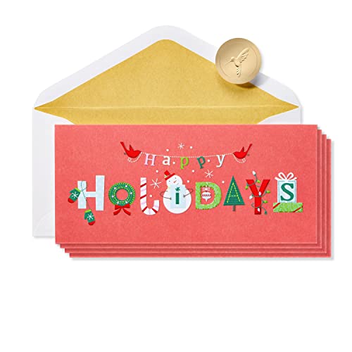 Wishing You the Very Best Christmas Cards Set with Envelopes - 16 Count