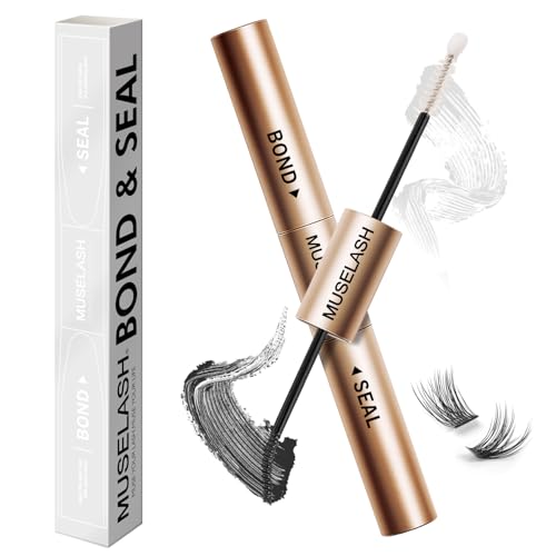 MUSELASH Lash Bond and Seal - Waterproof Cluster Eyelash Glue Duo