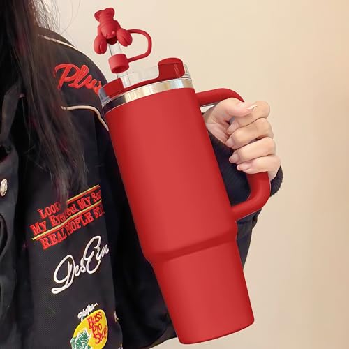 Reusable Silicone Straw Toppers for Stanley Cups - 8 Pack