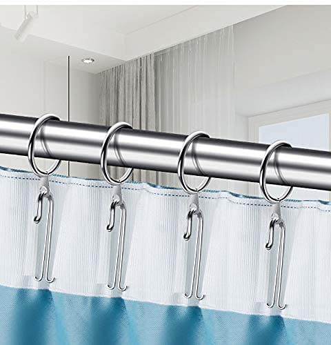 Kilymezh W-Shape Metal Curtain Hooks - 2-Prong Pinch Pleat (20 Pack)