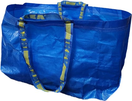 IKEA FRAKTA Large Blue Carrier Bag Set of 2 - Durable Tote