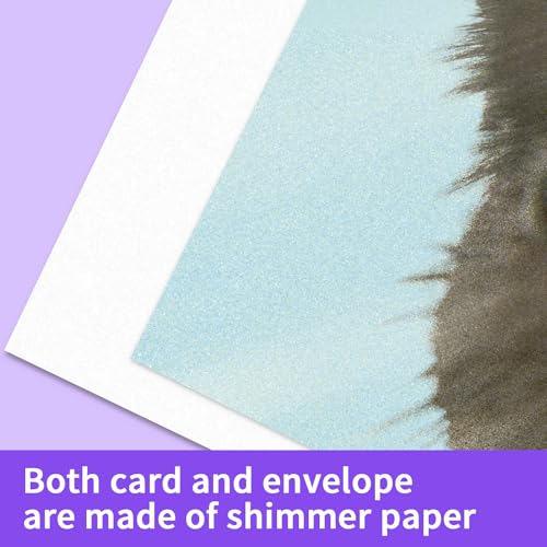 Funny Birthday Card with Glitter & Envelope - 8x5.3 Inch Humor