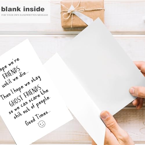 Funny Birthday Card for Best Friend - Hilarious Blank Friendship Greeting Card