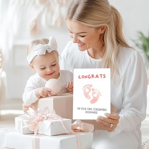 Cute Baby Shower Card for New Parents - Congratulations Gift