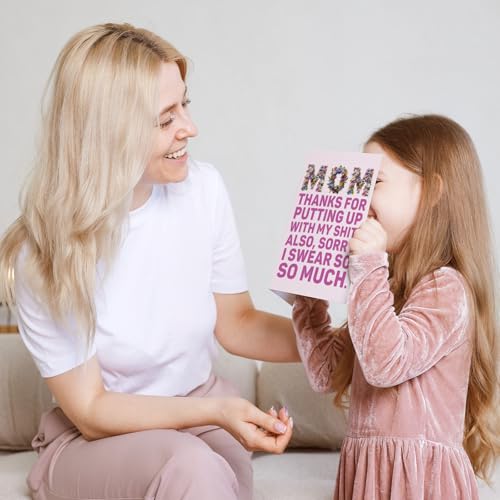 Funny Mother's Day Card - Rude Humor Birthday Card for Mom