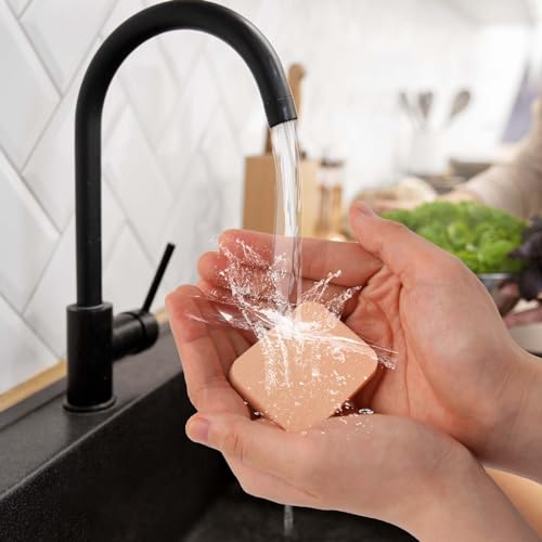 Sliverdew 12 Pcs Square Makeup Sponges Latex Foundation Puffs for Liquid Cream