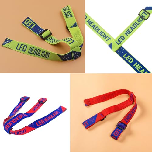 3 Pack Head Lamp Strap Replacement Adjustable High Elasticity LED Torch Diving Headlamp Bike Head Light Headlamp Band Accessories