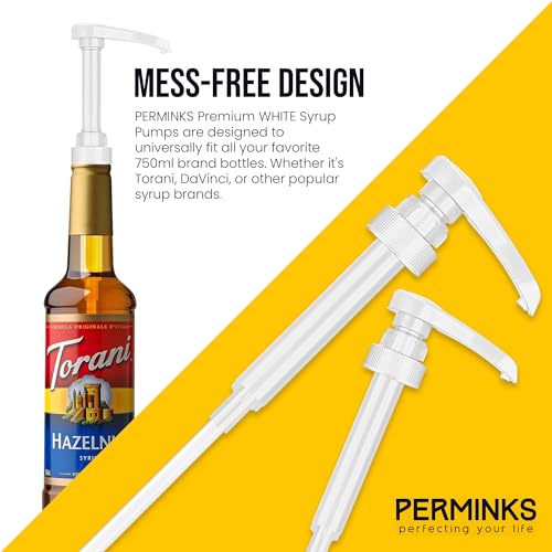 Syrup Pump for Torani & Davinci Bottles - 750ml, No-Clog Design
