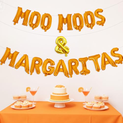 Moo Moos & Margaritas Balloon Banner for Bridal Showers & Parties