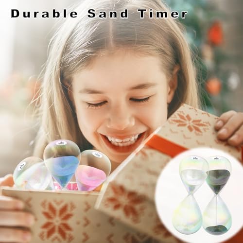 3-Minute Black Sand Timer Hourglass for Home & Office Decor