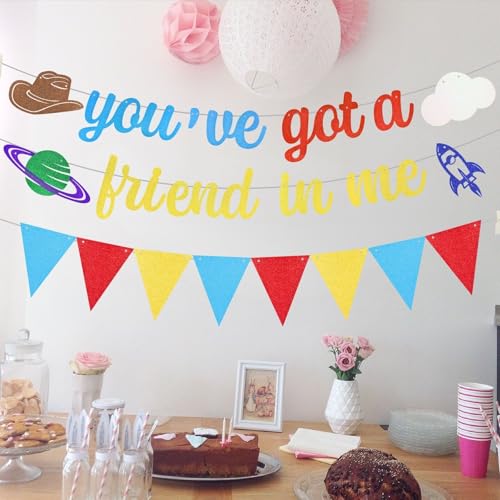 You've Got A Friend in Me Birthday Banner & Pennant Streamers