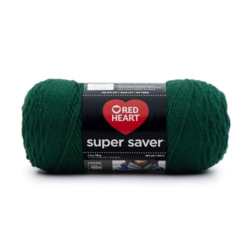 RED Heart Super Saver Yarn, Hunter Green